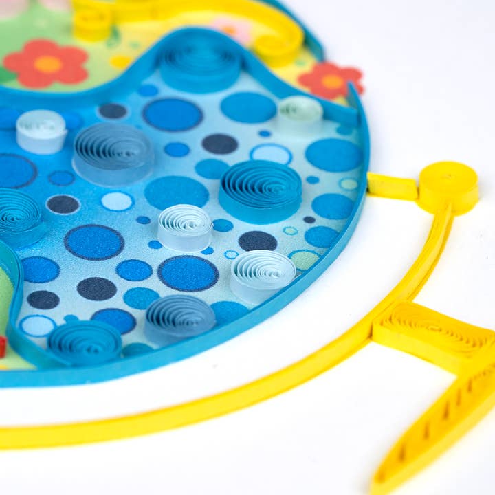 Quilled Floral Globe Card