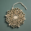 Ivory Snowflake Paper Ornament (4&quot; D)