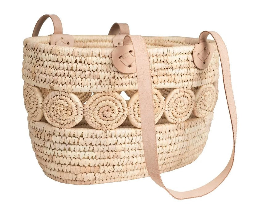 Palm Leaf Shopping Basket
