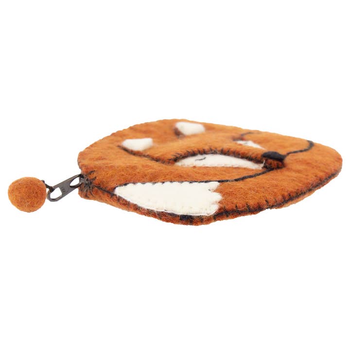 Sleeping Fox Felt Coin Purse