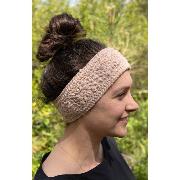 Flower Crochet Wool Earwarmer - Assorted
