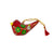 Red Paper-Mache Dove Ornament