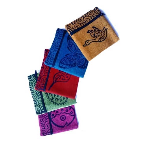 Blockprint Coin Purse - Assorted
