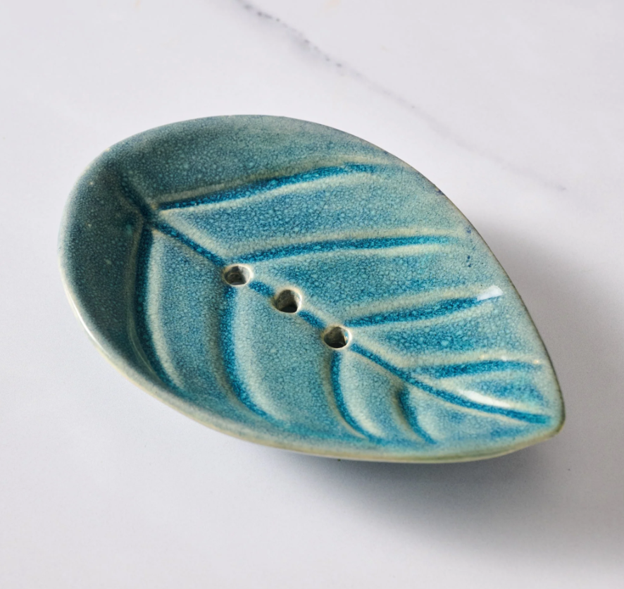 Ceramic Leaf Soap Dish