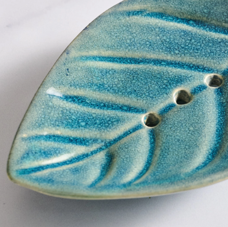 Ceramic Leaf Soap Dish
