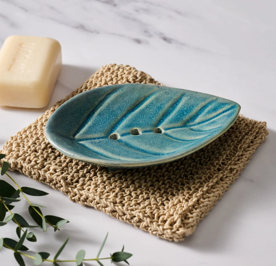 Ceramic Leaf Soap Dish
