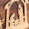 Pine Wood Cut-Out Nativity (6.5&quot; L X 4.5&quot; H)