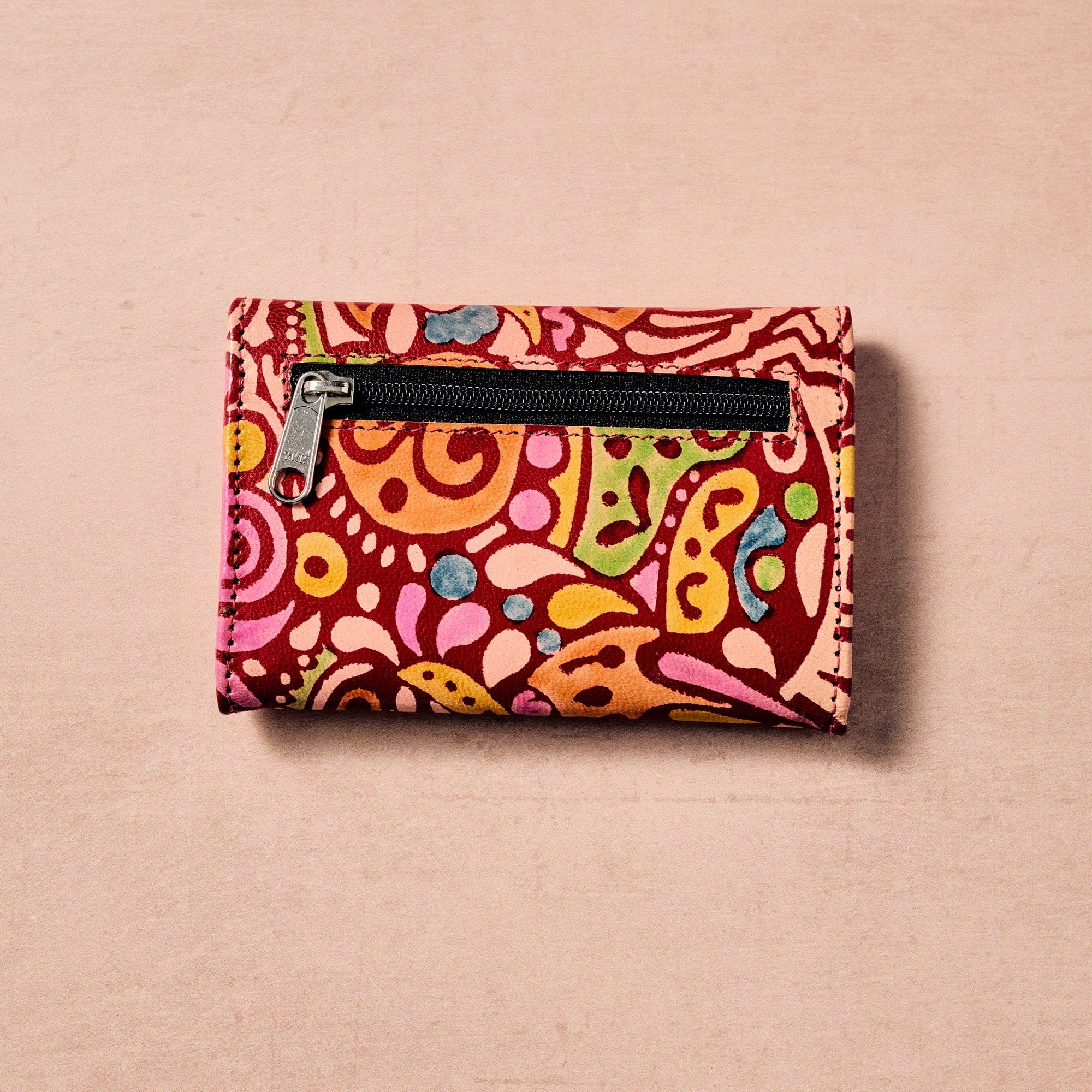 Abstract Multicolor Leather Wallet