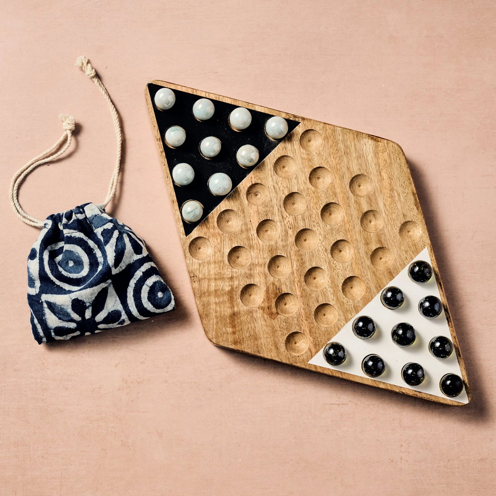 2-Person Marble Checkers Game