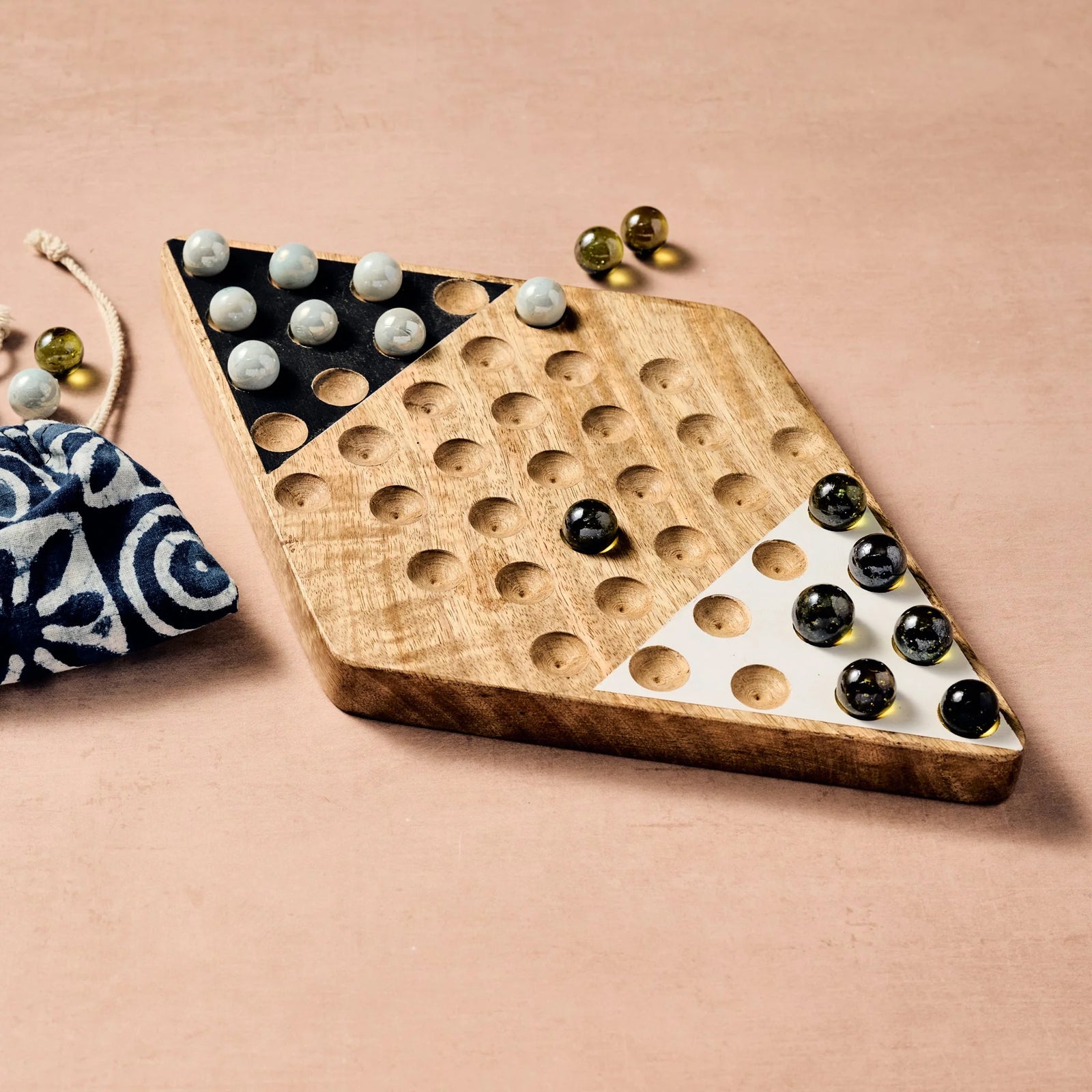 2-Person Marble Checkers Game