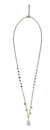 Tourmaline &amp; Bone Charm Necklace