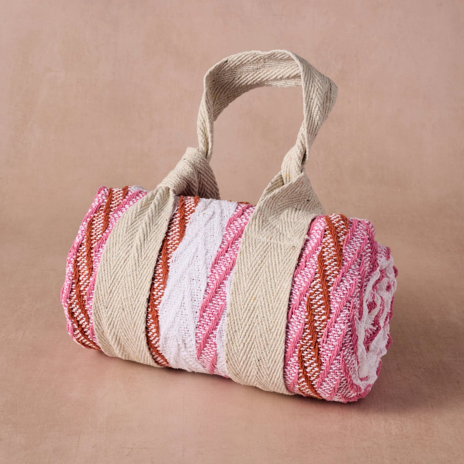 Pink Striped Rethread Throw