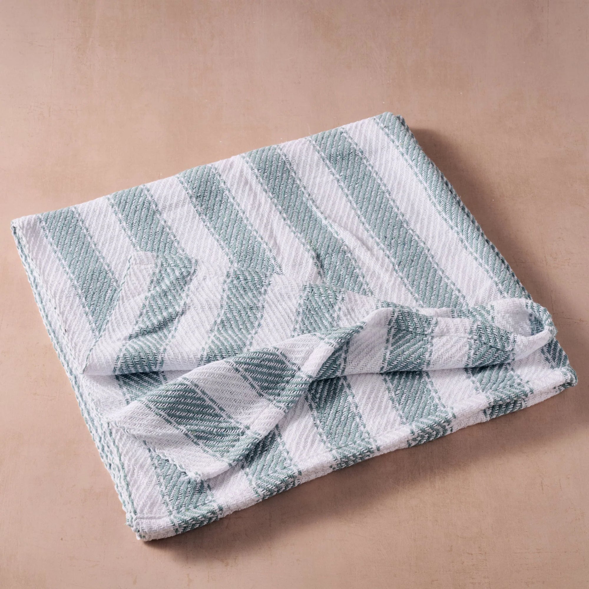 Blue Striped Rethread Throw