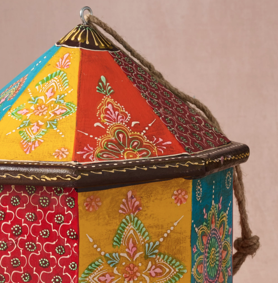 Hand-Painted Octagonal Birdhouse