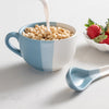 Blue &amp; White Stripe Jumbo Mug
