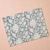 Grey Floral Block Print Placemat