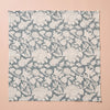 Grey Floral Block Print Napkin