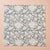 Grey Floral Block Print Napkin