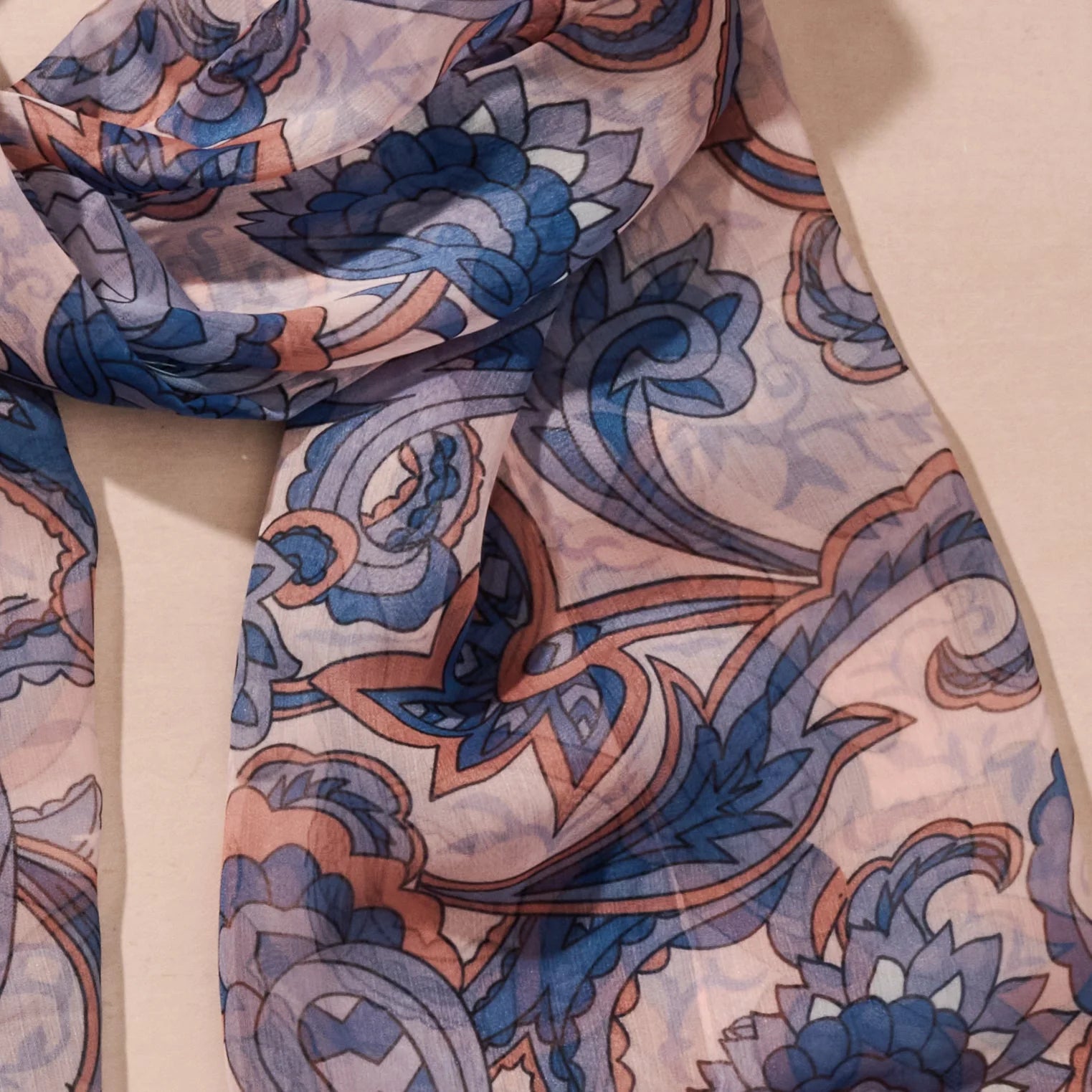 Paisley Chiffon Scarf