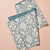 Grey Floral Block Print Table Runner