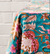 Blue & Pink Floral Block Print Tablecloth (90" x 60")