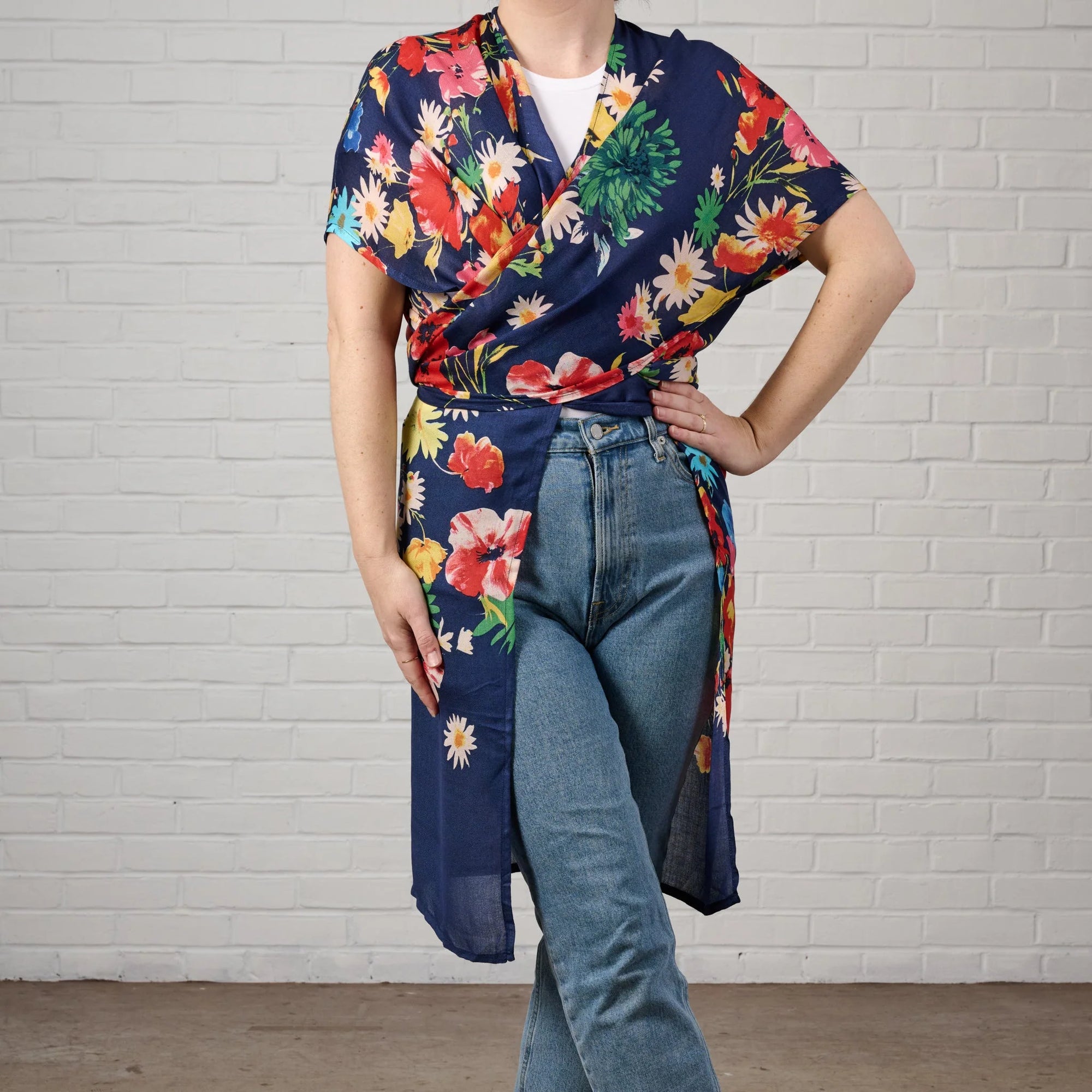 Vibrant Floral Jacket/Wrap