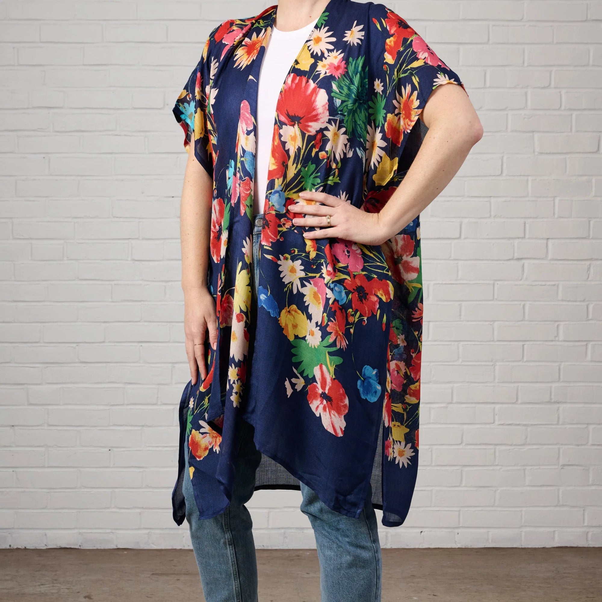 Vibrant Floral Jacket/Wrap