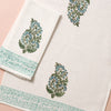 Blockprint Waffle Weave Hand Towel