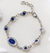 Blue Floral Iron Bracelet