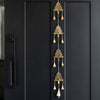 Recycled Iron And Glass Four Trees Chime (35&quot; L)