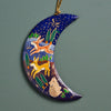 Blue Moon Multiple Print Paper Mache Ornament (4&quot; H)