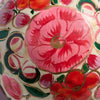 Floral Painted Paper Mache Ball Ornament (2.5&quot; D)