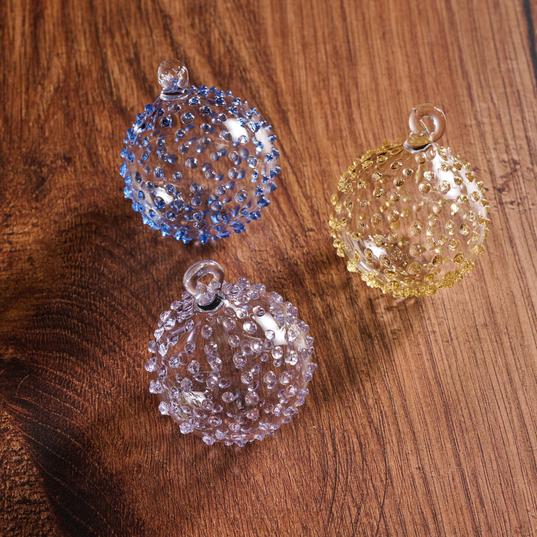 Blown Glass Ball Ornament (2&quot; D) - Assorted