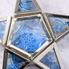 Glass Star Candleholder Ornament (5&quot; L)