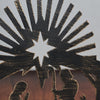 Iron Nativity Candleholder (12&quot; W X 9&quot; H)