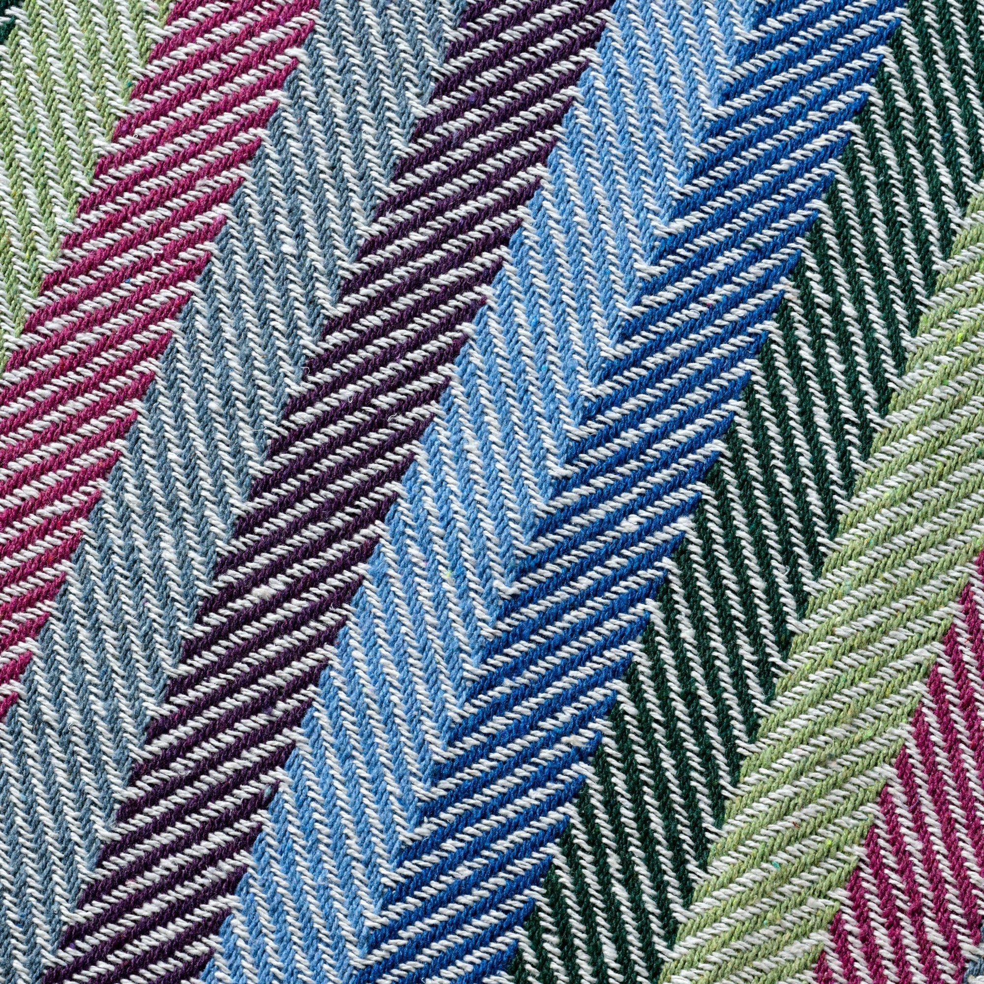 Jewel Tone Striped Rethread Throw
