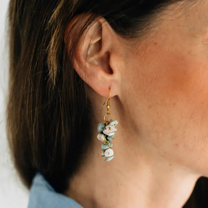 Turquoise Cluster Earrings