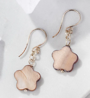 Mother of Pearl Star Earrings