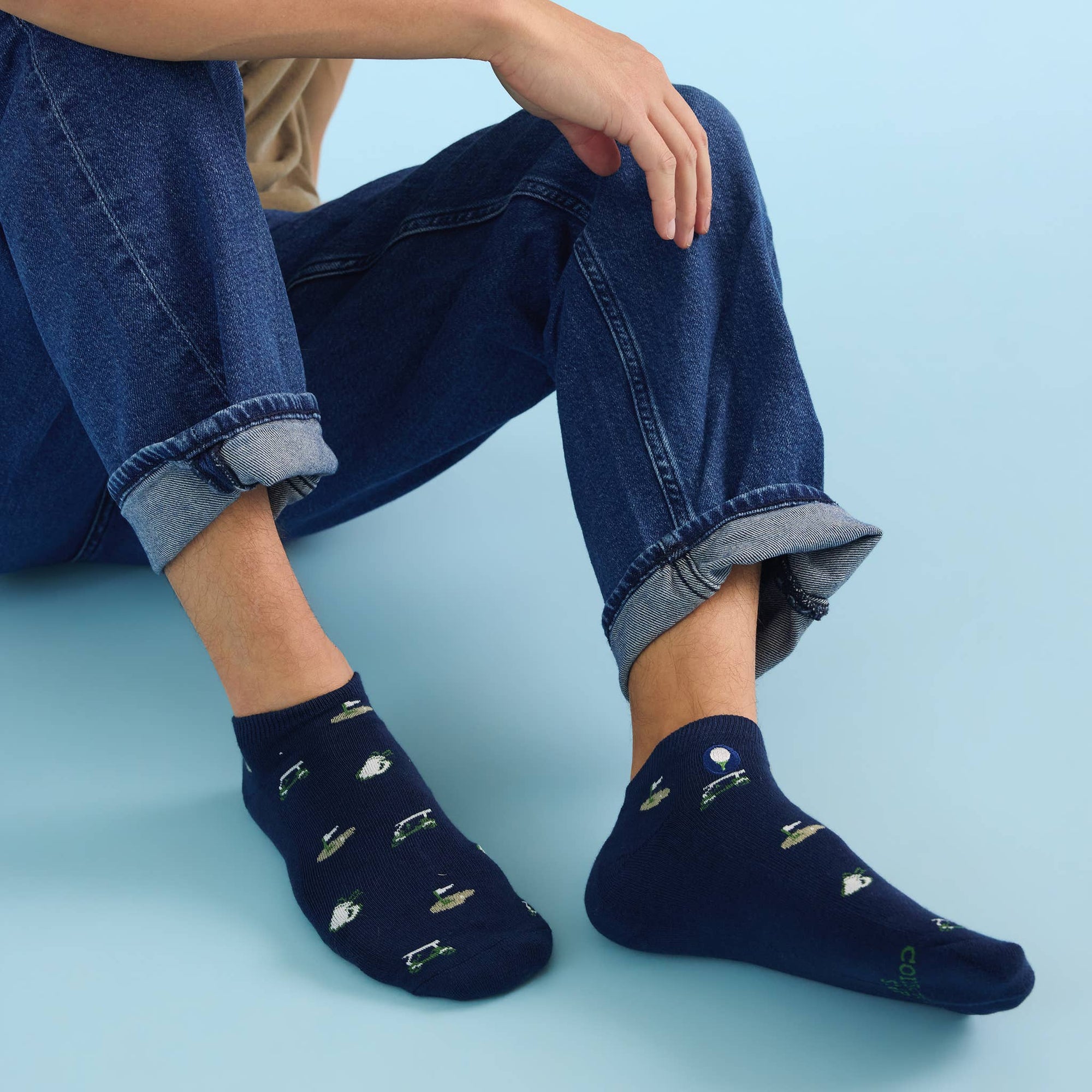 Footie Socks that Support Youth Sports | Navy Golf