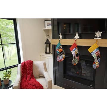 Batik Patchwork Stocking - Assorted