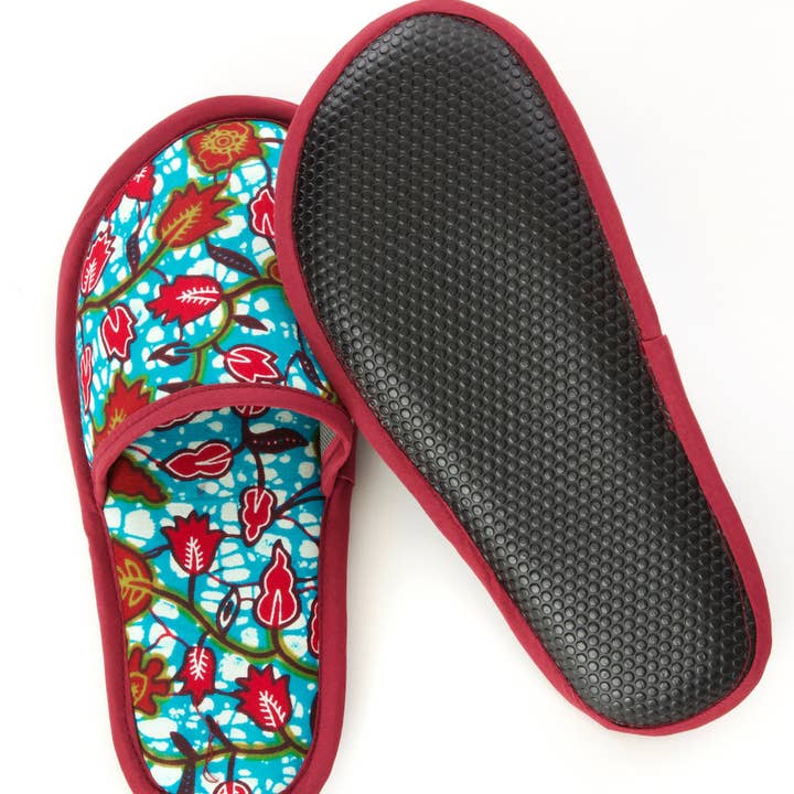 Ankara Cloth Slippers, Small - Assorted