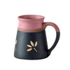 Lavender &amp; Black Flower Ceramic Mug