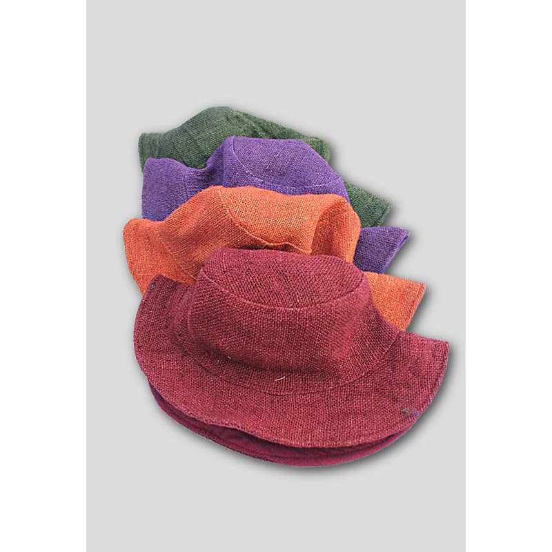 Floppy Hemp Sun Hat - Assorted