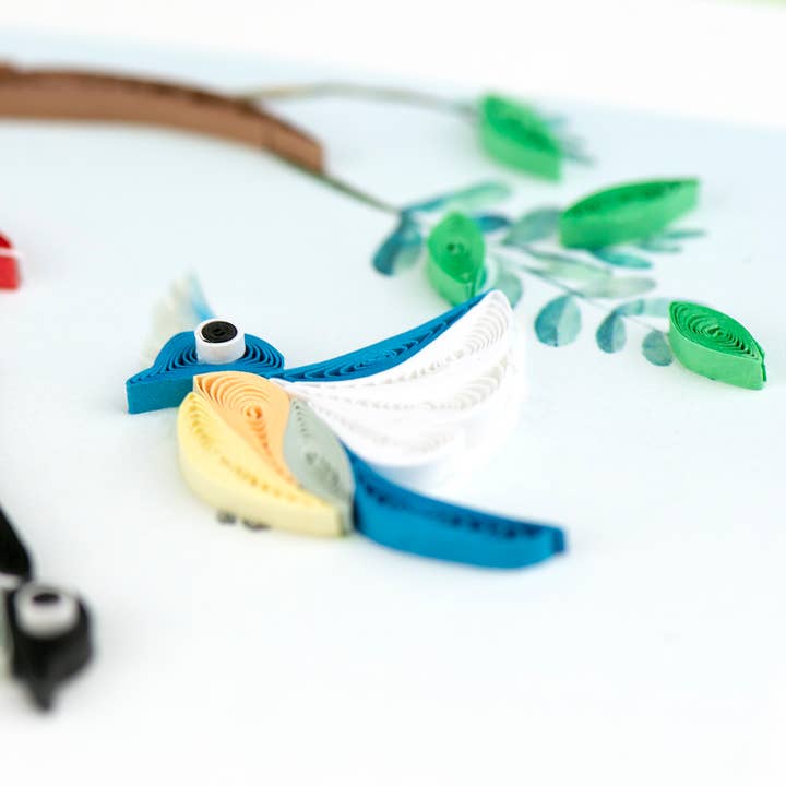 Quilled Bird Feeder Card