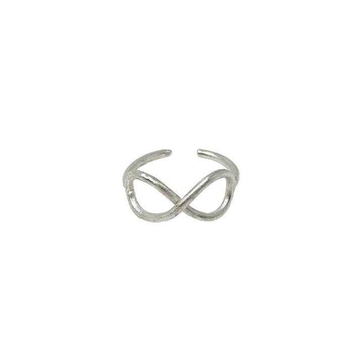 Silver-Plated Infinity Ring
