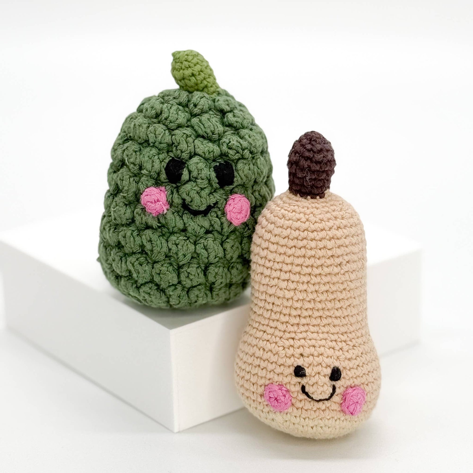 Crocheted Acorn Squash Rattle – Handmade &amp; Fair Trade
