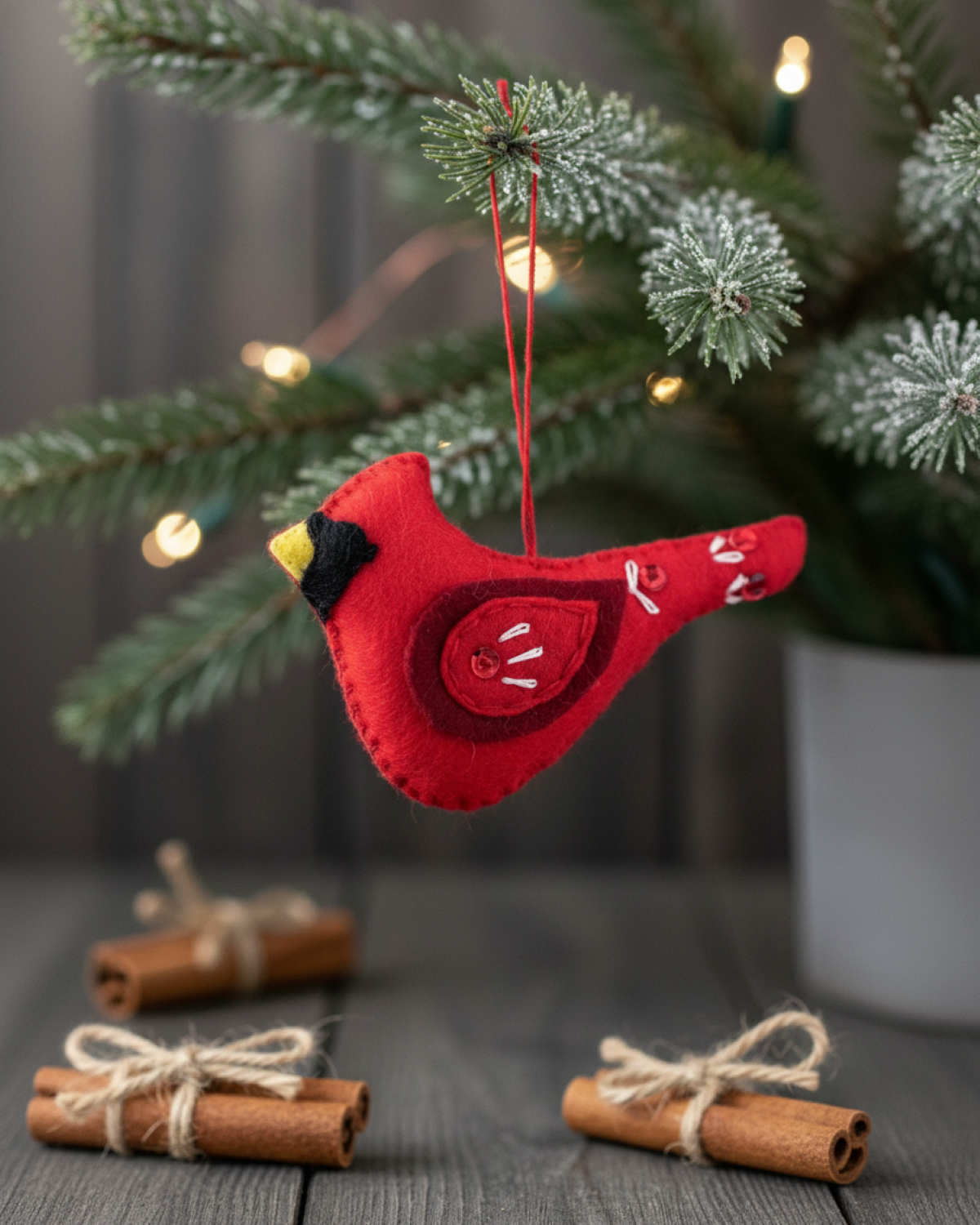 Felt Cardinal Ornament