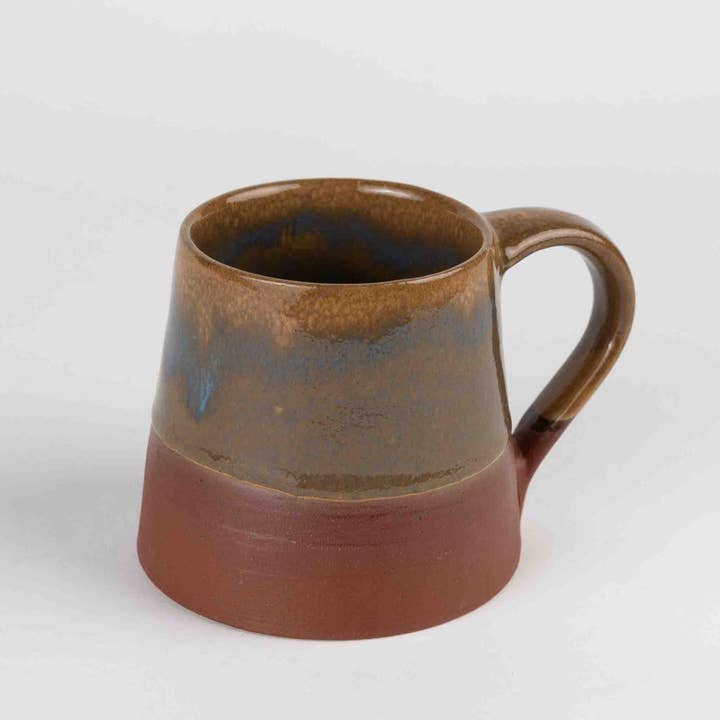 Blue/Brown Ombre Mug Ceramic 12oz (4&quot; D)