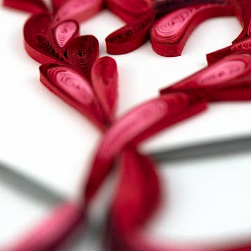 A Toast to Love Quilled Card