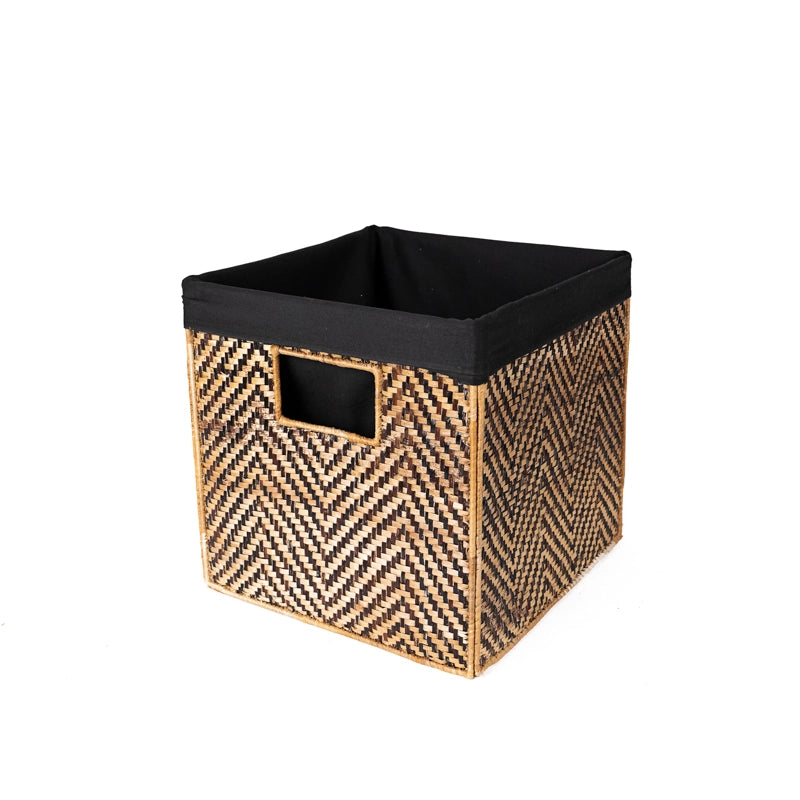 Banana Fiber Cube Basket - Medium